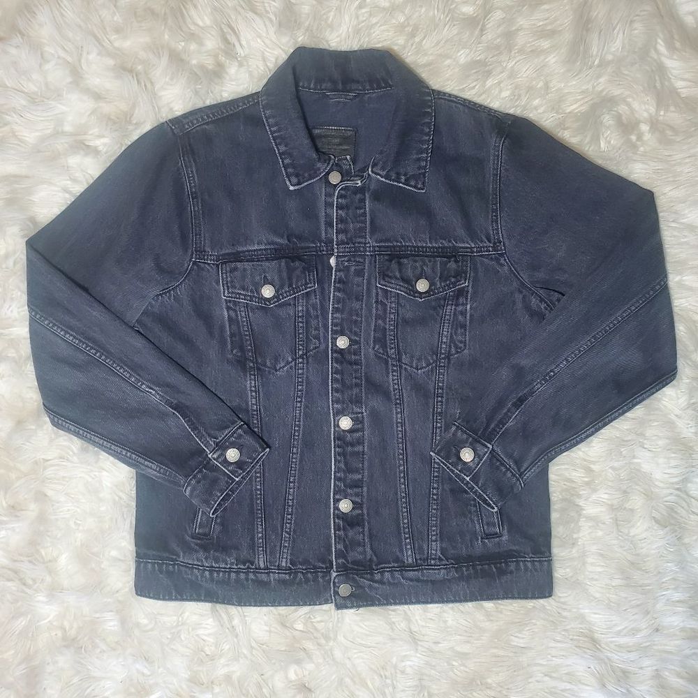 Abercrombie & Fitch Black Denim Jean Jacket